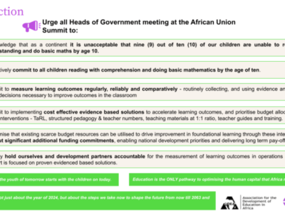 African Movement Against Poverty (AMAP) and ADEA Issue urgent Call to Action to African leaders